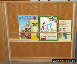 Buchregal am Schrank 260 - Bücher kindgerecht und platzsparend präsentiert