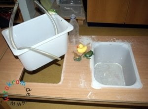 Wassertisch Kindergarten Aufbau - Experimentieren: Wassertische selbst herstellen