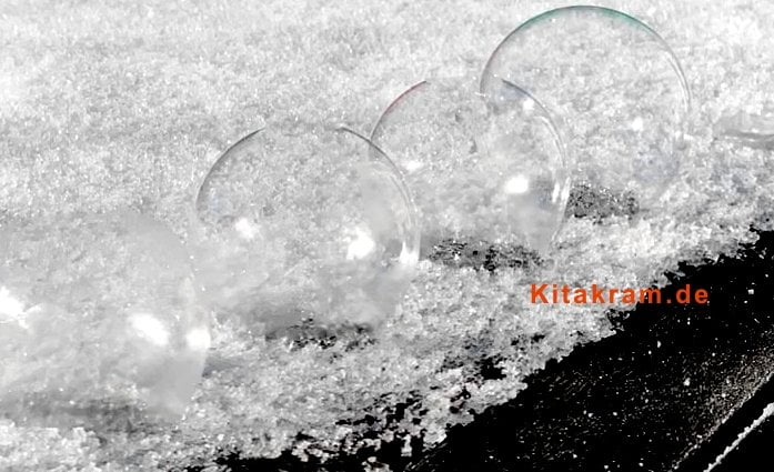 Gefrorene Seifenblasen - Eisige Kälte kreativ nutzen